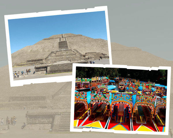 México: Pyramids of Teotihuacán & Xochimilco - 2 Days Tour