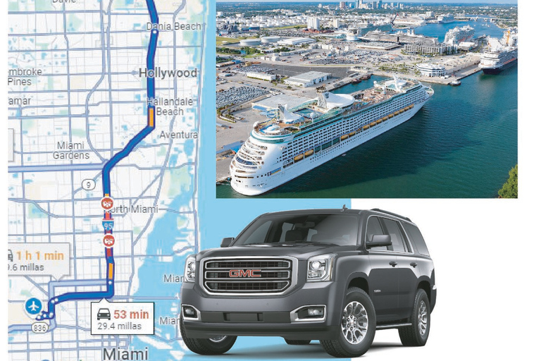 Van Port Everglades naar Miami International Airport