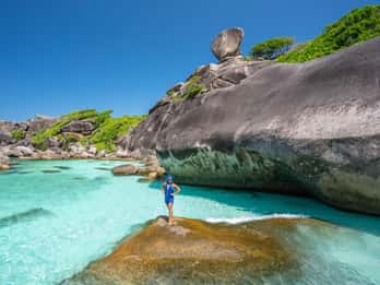 Phuket: gita di un giorno intero alle Isole Similan in motoscafo con pasti