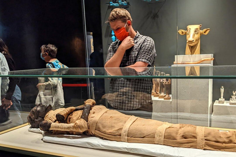 Tour privato delle piramidi di Giza, del museo delle mummie e del bazarTour privato