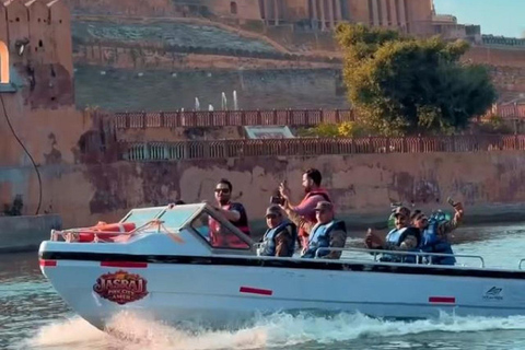 Jaipur: Speed Boat, Amber Walking Tour & Sunset with Pickup Speed Boat With Amber Walking Tour