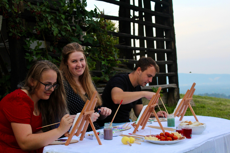 From Ljubljana: Wine Tasting Paired with Art Creation