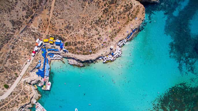 Crociera in traghetto costiero per la Laguna Blu (Isola di Comino)
