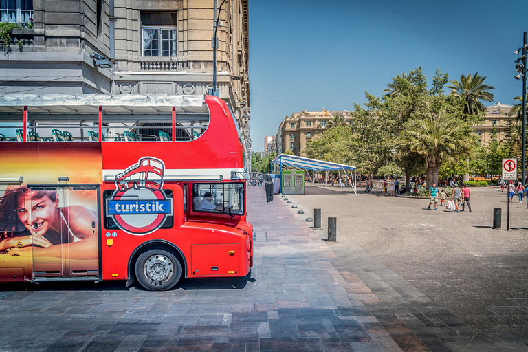 Santiago: Bilhete de ônibus hop-on hop-off de 2 dias e teleféricoSantiago: Bilhete de ônibus Hop-On Hop-Off de 2 dias e teleférico