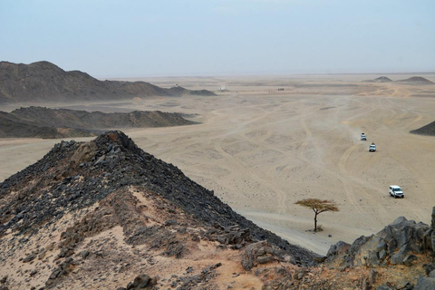 Aventura de safári de jipe com passeio de camelo, jantar e showServiço de busca no hotel em Hurghada