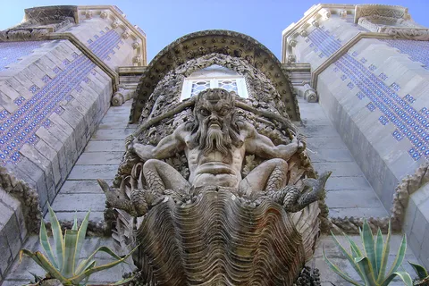 Sintra , Pena Palace och Regaleira med lokalbefolkningen