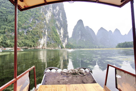 From Guilin: Li River Bamboo Rafting & Xianggong Hill Tour