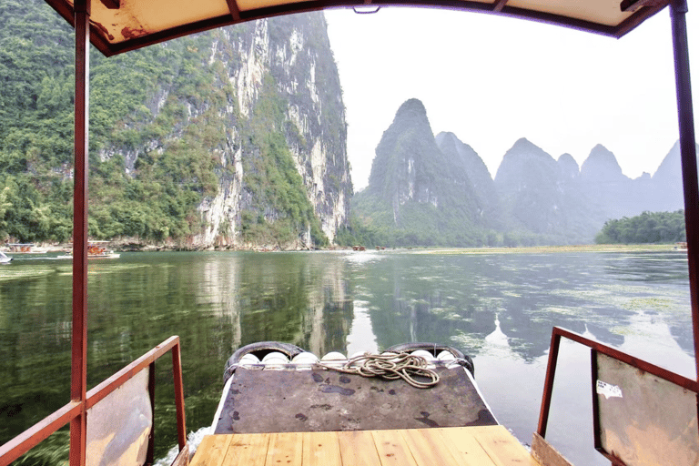 From Guilin: Li River Bamboo Rafting & Xianggong Hill Tour