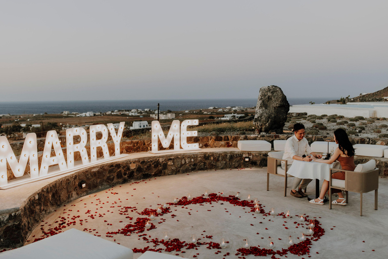 Santorini: Wedding Proposal with Sunset Views