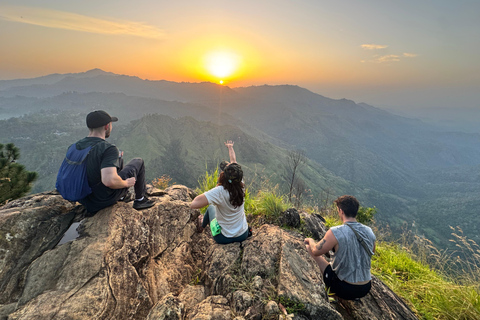 Ella: Sunrise Hike to Ella Rock with Waterfall Visit