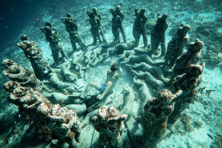 De Gili Air : Snorkeling com tartarugas e estátua subaquáticaViagem de Snorkeling em Grupo - 5 Horas