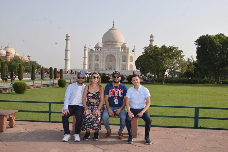 Agra City Sightseeing Tour mit Sonnenaufgang oder Sonnenuntergang ErfahrungErkunde 3 historische Monumente (Taj Mahal, Fort, Baby Taj)