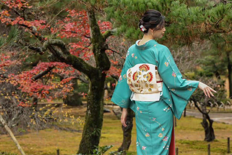 Kanazawa: Noleggio di kimono giapponesi vicino al distretto di Higashi Chaya