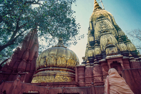 Varanasi: Templi, bazar e Ganga Aarti: tour guidato