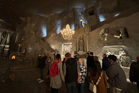 Cracovie : Visite guidée de la mine de sel de Wieliczka avec transferts à l&#039;hôtel