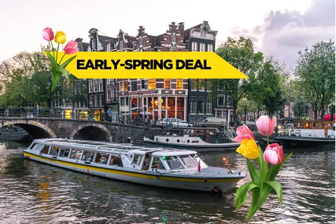 Amsterdam: Top highlights grachtenrondvaart met bloemencocktail