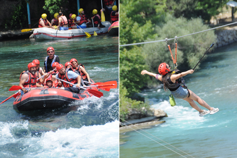 Antalya/Belek/Side : Combo Rafting & Buggy Safari & Zipline Water rafting Package
