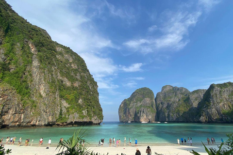 Koh Phi Phi: Longtailbåt till Maya Bay och Pileh LagoonFrån Phi Phi : 5 öar Longtail båttur med snorkling