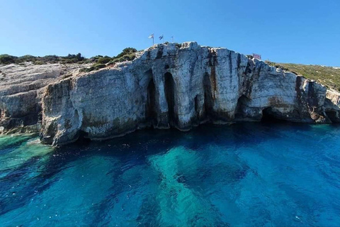 Von Zakynthos: 1-stündiger Besuch der Blauen Höhlen