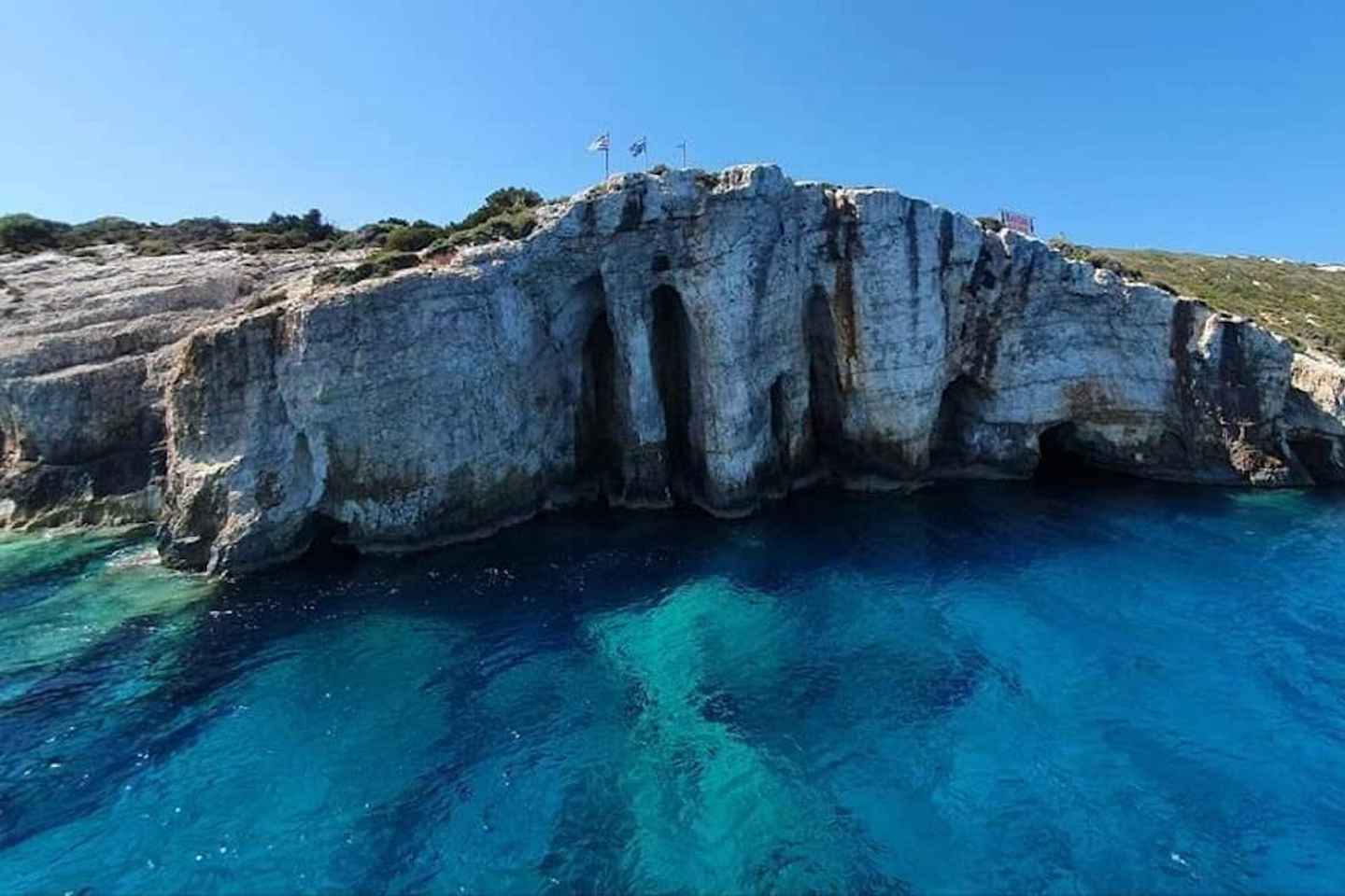 Desde Zakynthos: Visita de 1 hora a las Cuevas Azules