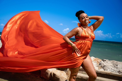 Montego Bay: Sesión de fotos con vestido volador en Montego Bay