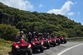 Safari in quad ATV a Rethymno: montagne, villaggi e mare (5 ore)