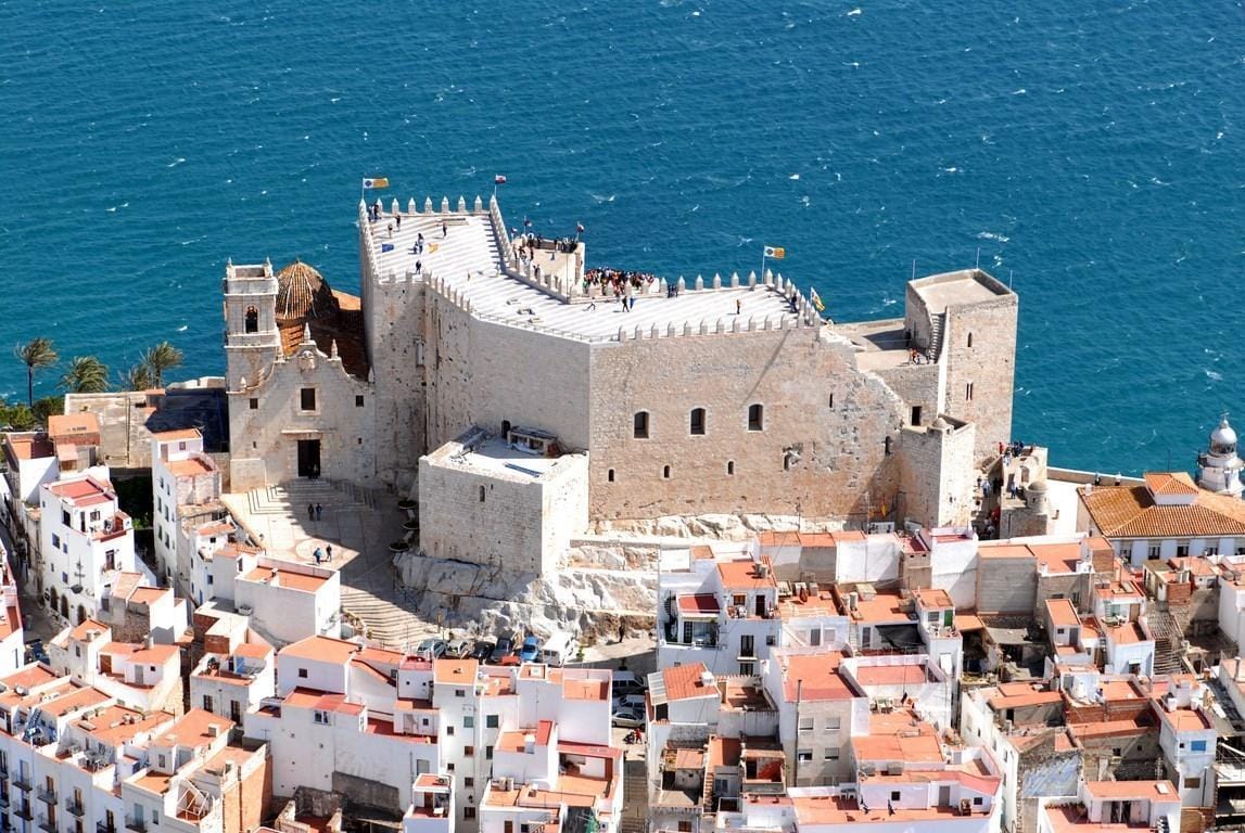 Ab Hafen von Valencia: Tour in Peñíscola + Burg & Mittagessen am Meer