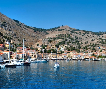Rhodos: Bootsfahrt zur Insel Symi mit Schwimmen in St. George