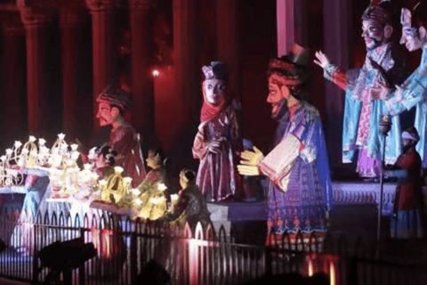 Delhi: Red Fort Light & Sound Show with Private Car & Guide Red Fort Light and Sound Show Ticket+Car+Guide