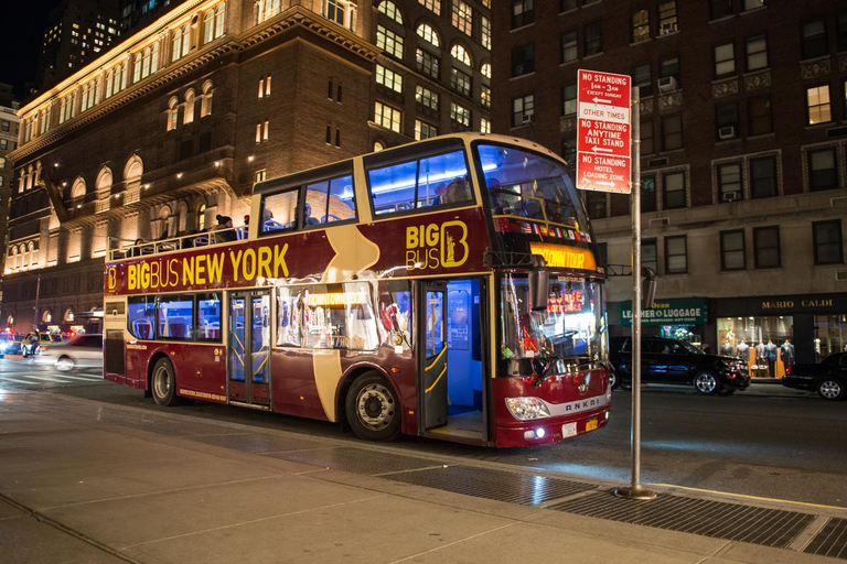 NYC: Guided Holiday Lights Night Tour by Open-top Bus