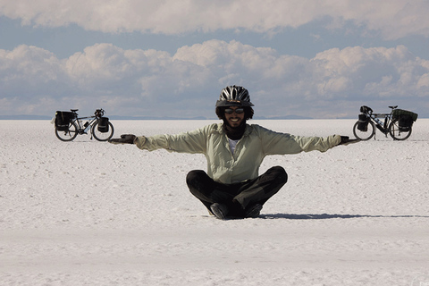 From Uyuni: Uyuni salt flat by bicycle