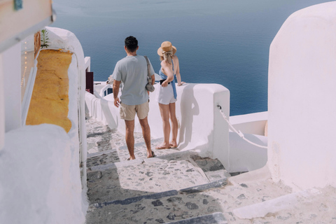 Santorini: Red Beach, Megalochori, and Oia Sunset Tour