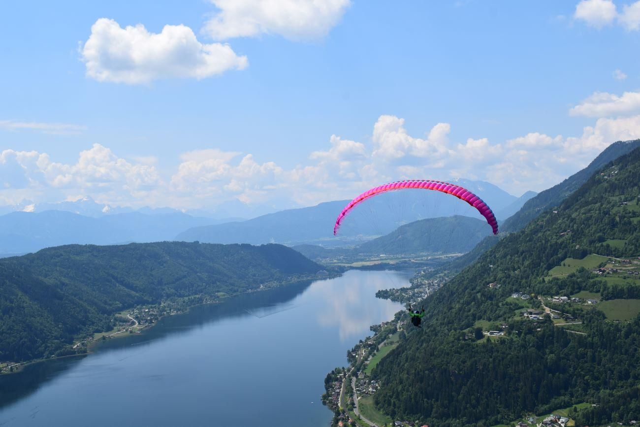 Kärnten/Villach: Tandem-Gleitschirmflug