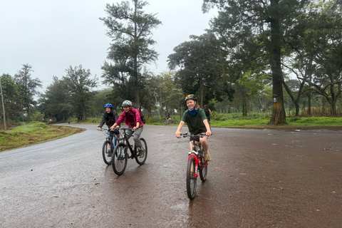 From Moshi: Kilimanjaro Mweka Gate Guided Cycling Tour