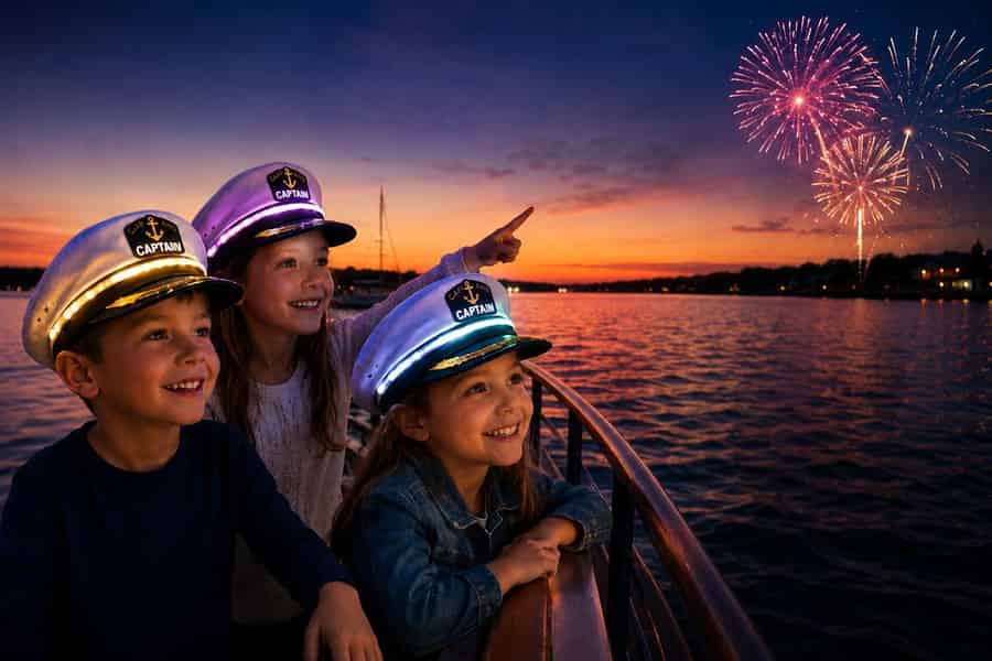 Bootsfahrt mit Feuerwerk in Hilton Head. Foto: GetYourGuide Bootsfahrt mit Feuerwerk in Hilton Head. Foto: GetYourGuide