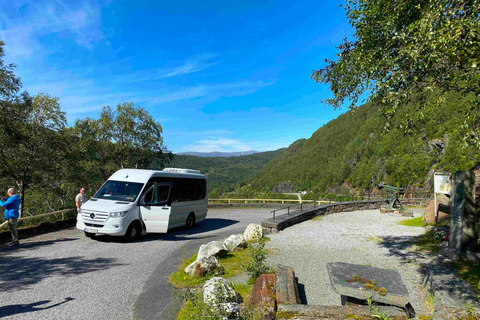 Wycieczka z przewodnikiem: Hardangerfjord, wodospady i przeprawa promem