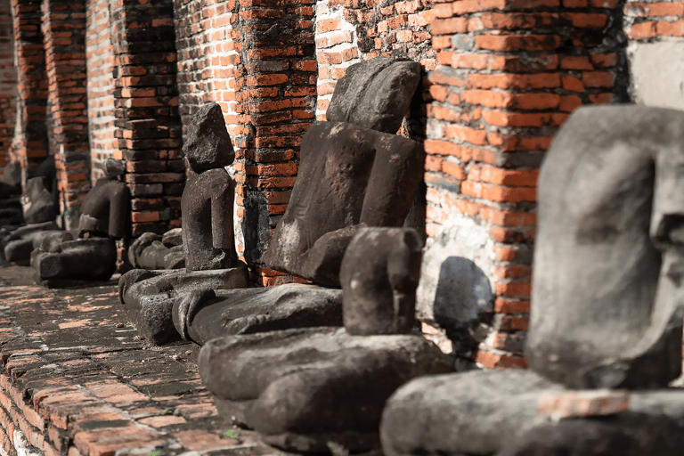 Ayutthaya: Excursão de um dia aos templos e cafés que são patrimônio da UNESCOParticipe da excursão de meio dia