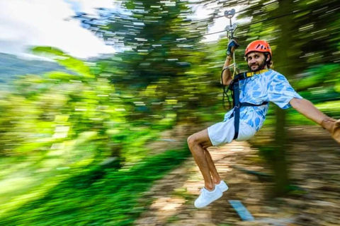 Ko Samui: Tree Bridge Jungle Zipline and Waterfall Adventure Tour Starting at 11.30 w/ Extended Pickup and Drop-off Area