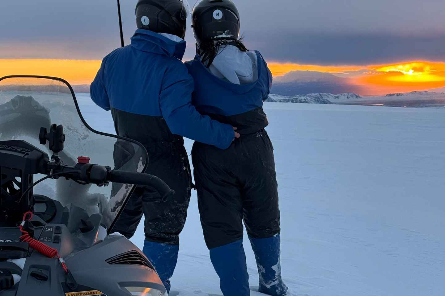 From Husafell: Langjokull Glacier Snowmobile Tour