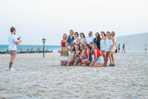 Doha: Full day Overnight & Day pass in Pvt Desert Beach Camp Doha: Full day Dune Bashing with a meal in Desert Beach Camp