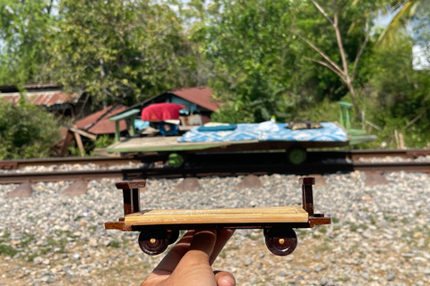 Battambang: Bamboo Train and Bat Cave from Siem Reap