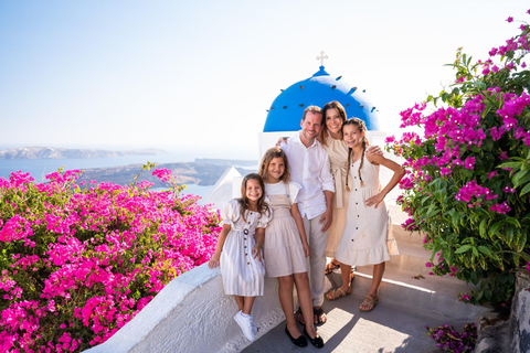 Santorini: Imerovigli Professional Photoshoot in Blue Dome