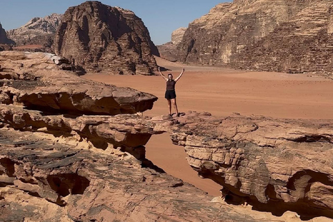 Wadi Rum: 2-Day Desert Tour with Camp Stay & Meals & Hiking