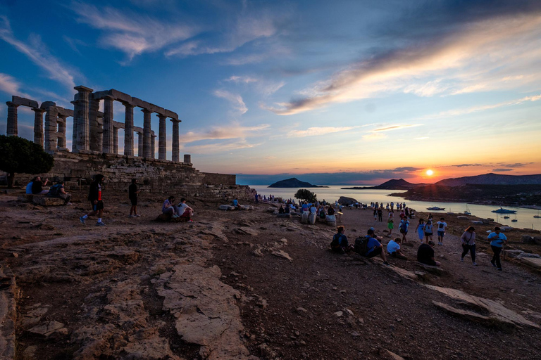 Visite privée de Sounion : juste votre groupe et des photos professionnellesVisite privée de Sounion : uniquement votre groupe et des photos professionnelles