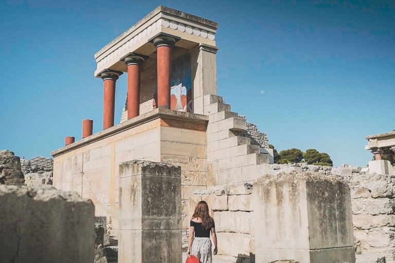 Van Elounda: Grot van Zeus en Knossos Palace PrivétripPrivétrip per limousine voor 3 gasten