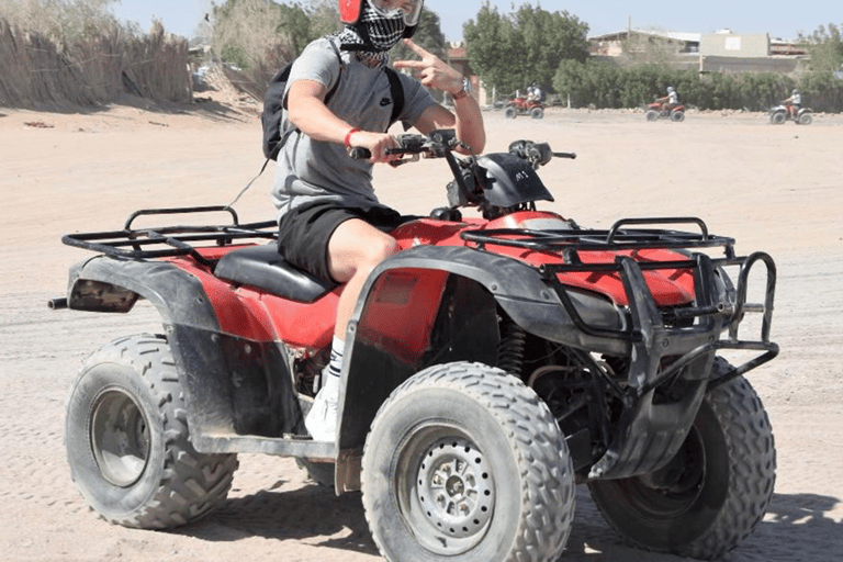 HRG: Jeep Safari with Quad, Buggy, Camel, Opt/ Dinner & show Mega Safari with Quad, Buggy, Camel ride & Bedouin camp