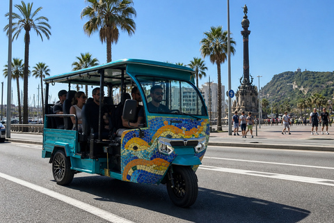 Barcelona: Private Electric Tuk Tuk Sightseeing Tour with Local Driver-Guide Barcelona: 3-Hour Private E-Tuk-Tuk Tour with a Local Guide