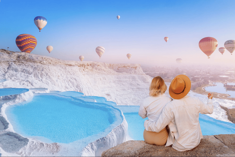 Antalya: Pamukkale Guided Tour With Optional Balloon Flight Pamukkale Balloon Only w/Transfer from Pamukkale Hotels