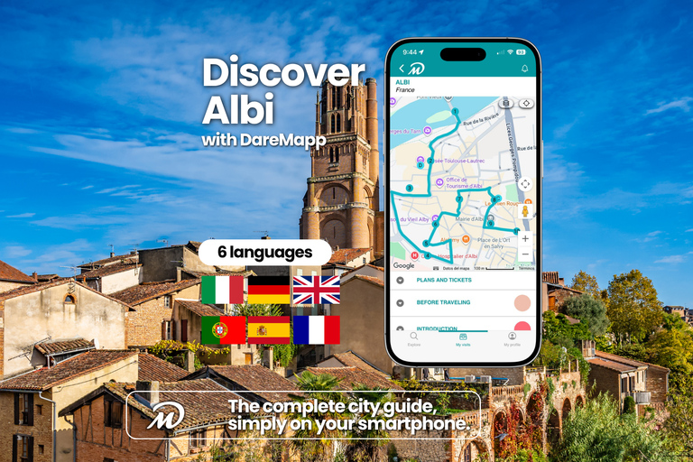 Albi: Private Guided Tour with Your Mobile Phone Albi: Episcopal City and Cathedral with Kit and Live Guide