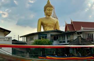 Bangkok: Tempeltour und Kanalrundfahrt mit dem Longtailboot